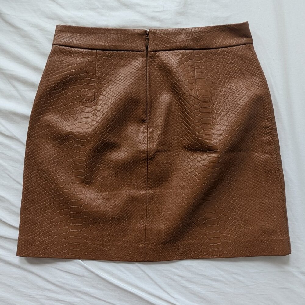 Aritzia Wilfred Brown Python Print Vegan Leather … - image 3